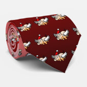 クリスマス飛んでいるピグネックタイ ネクタイ (ロール)