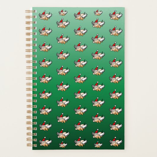 クリスマス飛んでいる豚 プランナー手帳 (正面)