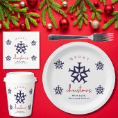 クリスマス飛行機スノーフレークミニマリスト航空F コーヒーマグカップ