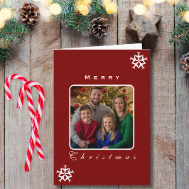 クリスマス飛行機スノーフレーク写真おもしろい航空 カード