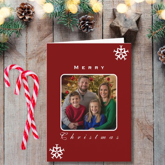 クリスマス飛行機スノーフレーク写真おもしろい航空 カード