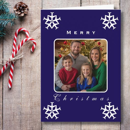 クリスマス飛行機スノーフレーク写真おもしろい航空 カード