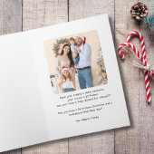 クリスマス飛行機スノーフレーク写真おもしろい航空 カード