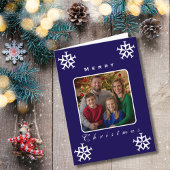 クリスマス飛行機スノーフレーク写真おもしろい航空 カード