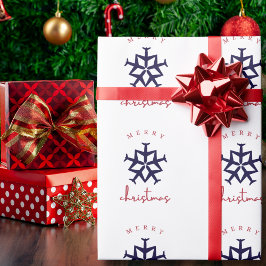 クリスマス飛行機スノーフレーク写真おもしろい航空 ラッピングペーパー