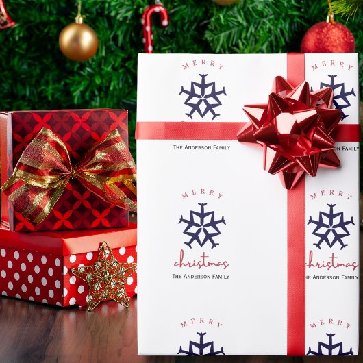 クリスマス飛行機スノーフレーク写真おもしろい航空 ラッピングペーパー