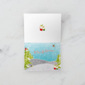 クリスマス食べにカップケーキを入れる2 シーズンカード (内部)