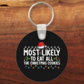 クリスマス食べのクッキーが詰まっている キーホルダー (正面)