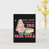 クリスマス食べの木のケーキChが最も多い カード (黄色い花)