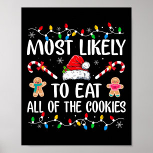 クリスマス食べクッキーファミリーXmaの可能性がある ポスター