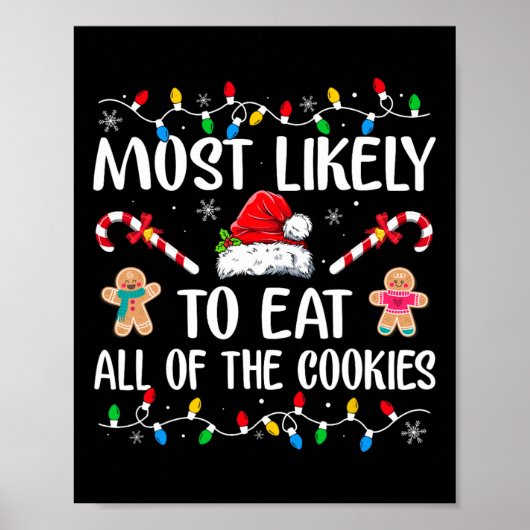 クリスマス食べクッキーファミリーXmaの可能性がある ポスター (正面)