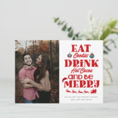 クリスマス食べクッキーDrink Cocoa Be写真メリー シーズンカード (スタンド正面)