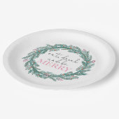 クリスマス食べドリンクとBe Friendsメリーパーティー ペーパープレート (アングル)