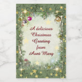 クリスマス食品ラベル フードラベル (シングルラベル)