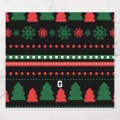 クリスマス食品・飲料ラベルセット スパークリングワインラベル (シングルラベル)