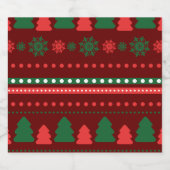 クリスマス食品・飲料ラベルセット スパークリングワインラベル (シングルラベル)