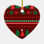 クリスマス食品・飲料ラベルセット セラミックオーナメント (正面)