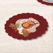 クリスマス飲料 ペーパーコースター (アングル)