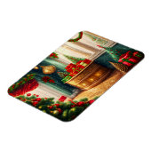 クリスマス飾お祭り用の伝統的部屋 マグネット (左側)