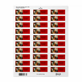 クリスマス飾お祭り用の伝統的部屋 ラベル (フルシート)