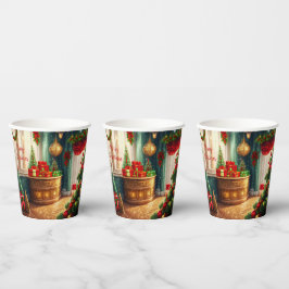 クリスマス飾お祭り用の伝統的部屋 紙コップ