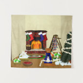 クリスマス飾にオリバー タペストリー (正面(横))