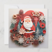 クリスマス飾のグリーティングカード シーズンカード (裏面)