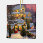 クリスマス飾のヴィンテージホーム セラミックオーナメント (左)