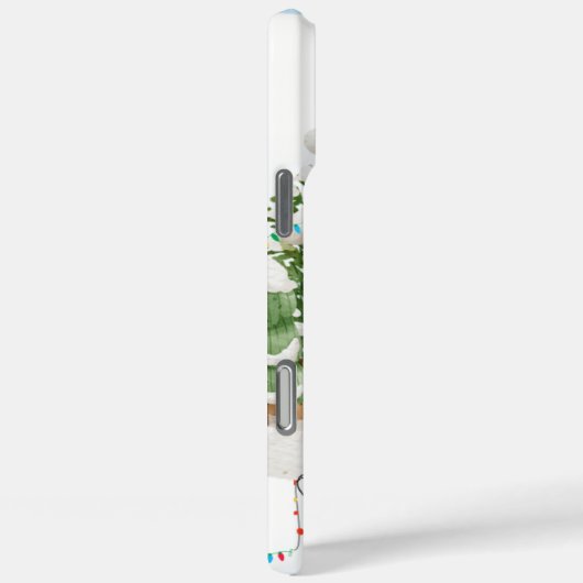 クリスマス飾の光が灯る家に3匹の猫 Case-Mate iPhoneケース (裏面 / 右)