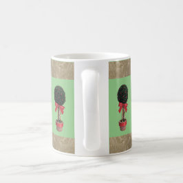 クリスマス飾の木々。 コーヒーマグカップ