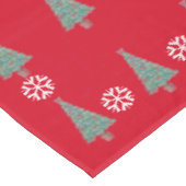 クリスマス飾の木がたくさん テーブルクロス (アングル)