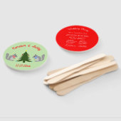 クリスマス飾の木のリス結婚ズ ハンドファン (組立なし)