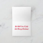 クリスマス飾の消防車 カード (内部)