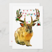 クリスマス飾りのあるジャックロープの招待状 招待状 (正面/裏面)