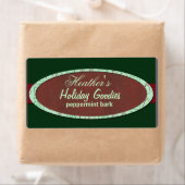 クリスマス飾りベーカリーのラベル ラベル (インサイチュ)