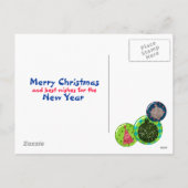 クリスマス飾りボールはがき シーズンポストカード (裏面)