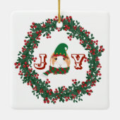 クリスマス飾りモルモット セラミックオーナメント (裏面)