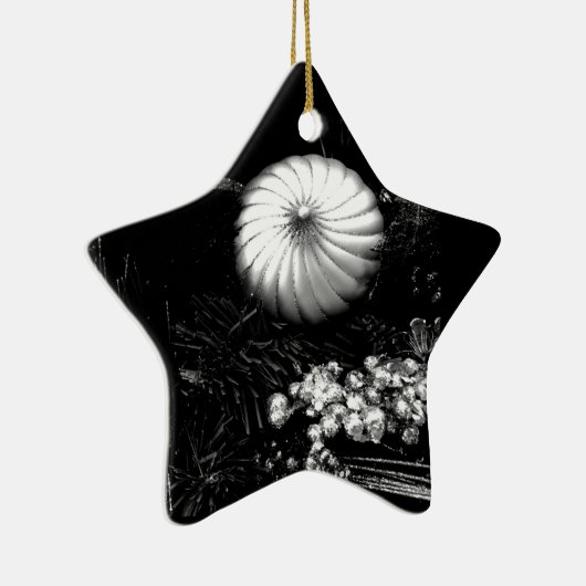 クリスマス飾り付き**スターオーナメント** セラミックオーナメント (右)