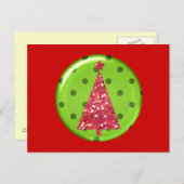 クリスマス飾り木はがき シーズンポストカード (正面/裏面)