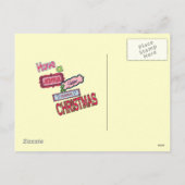 クリスマス飾り木はがき シーズンポストカード (裏面)