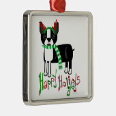 クリスマス飾り犬 メタルオーナメント (右)