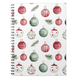 クリスマス飾り素朴な水の色の雰囲気 ノートブック