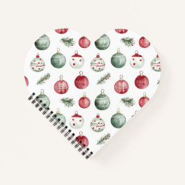 クリスマス飾り素朴な水の色の雰囲気 ノートブック