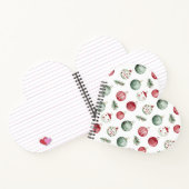 クリスマス飾り素朴な水の色の雰囲気 ノートブック (内部)