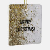 クリスマス飾り金ゴールド詳細 セラミックオーナメント (右)