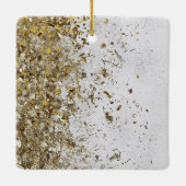 クリスマス飾り金ゴールド詳細 セラミックオーナメント (裏面)