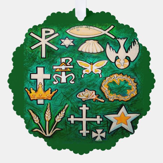 クリスマス飾り オーナメントカード (正面)