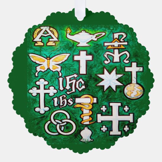 クリスマス飾り オーナメントカード (正面)