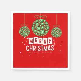 クリスマス飾り スタンダードカクテルナプキン