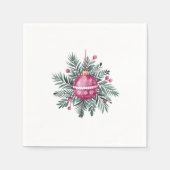 クリスマス飾り スタンダードカクテルナプキン (正面)